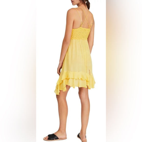 Free People Adella Slip Dress yellow size XS - Picture 3 of 13